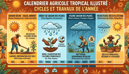 Comment préparer son sol en maraichage : calendrier agricole tropical