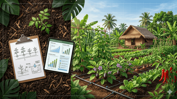 Bannière illustrant des fiches techniques de maraîchage tropical